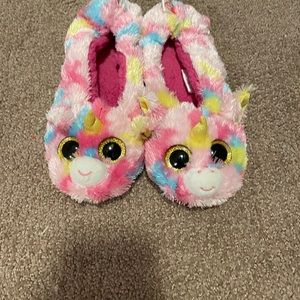 Unicorn Beanie boo slippers